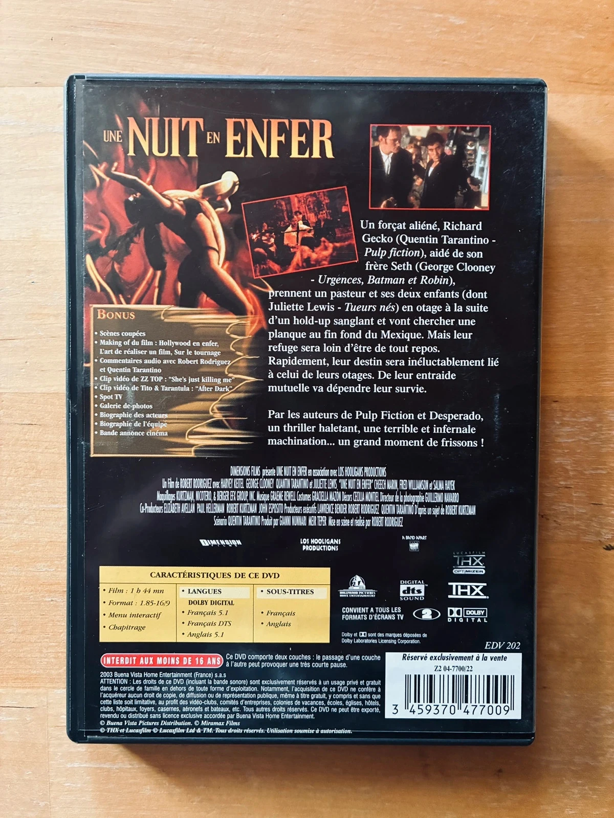 DVD Uma Noite no Inferno de Robert Rodriguez. – photo 3